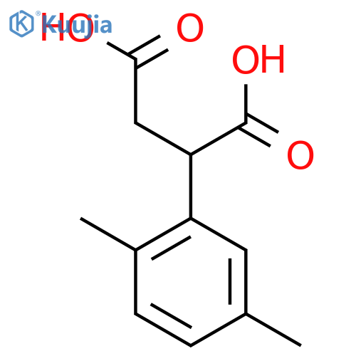 2-(2,5-Dimethylphenyl)butanedioic acid structure