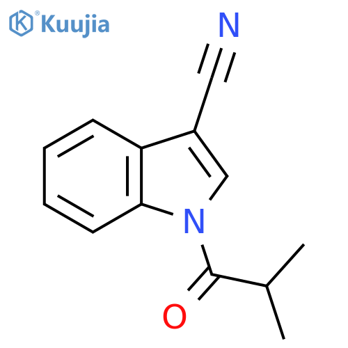 1-Isobutyryl-1H-indole-3-carbonitrile structure
