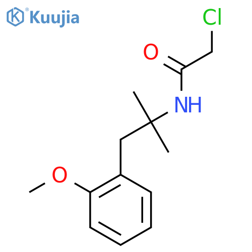 2-Chloro-N-[1-(2-methoxyphenyl)-2-methylpropan-2-yl]acetamide structure