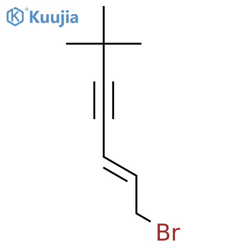 1-Bromo-6,6-dimethyl-2-hepten-4-yne(Mixture of cis-trans isomers) structure