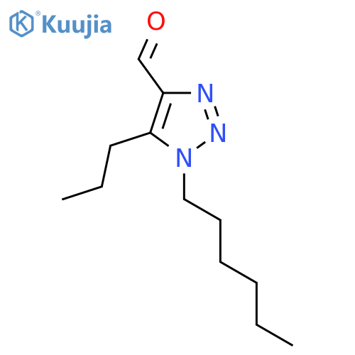 1-hexyl-5-propyl-1H-1,2,3-triazole-4-carbaldehyde structure