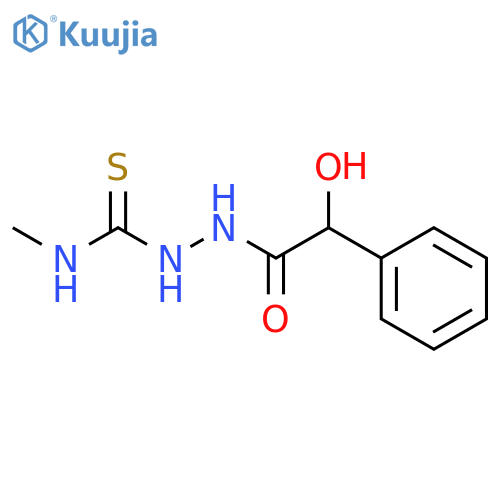 1-[(2-hydroxy-2-phenyl-acetyl)amino]-3-methyl-thiourea structure