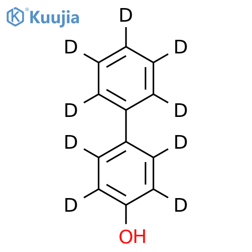 4-Hydroxybiphenyl-d9 (rings-d9) structure