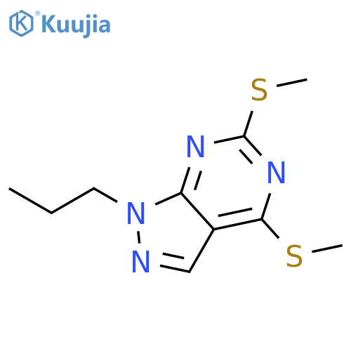 4,6-Bis(methylthio)-1-propyl-1H-pyrazolo[3,4-d]pyrimidine structure