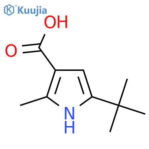 5-tert-Butyl-2-methyl-1H-pyrrole-3-carboxylic acid structure