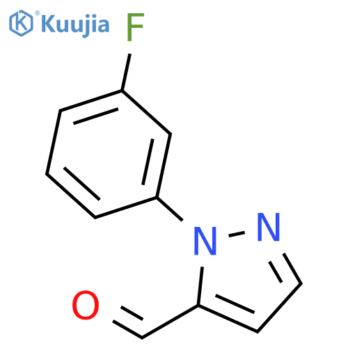 1-(3-Fluorophenyl)-1H-pyrazole-5-carbaldehyde structure