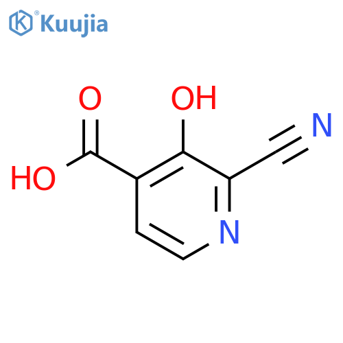 2-Cyano-3-hydroxyisonicotinic acid structure