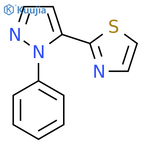 2-(1-Phenyl-1H-pyrazol-5-yl)thiazole structure