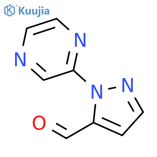 1-(Pyrazin-2-yl)-1H-pyrazole-5-carbaldehyde structure
