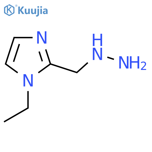1-ethyl-2-(hydrazinylmethyl)-1H-imidazole structure