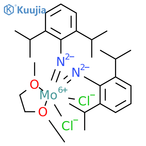 Dichlorobis[(2,6-diisopropylphenyl)imido](1,2-dimethoxyethane)molybdenum(VI) structure