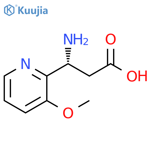(3R)-3-AMINO-3-(3-METHOXYPYRIDIN-2-YL)PROPANOIC ACID structure