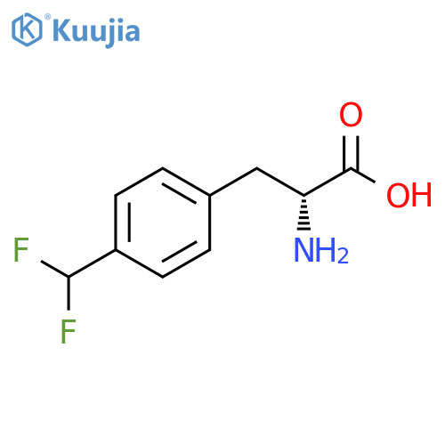 (2R)-2-AMINO-3-[4-(DIFLUOROMETHYL)PHENYL]PROPANOIC ACID structure