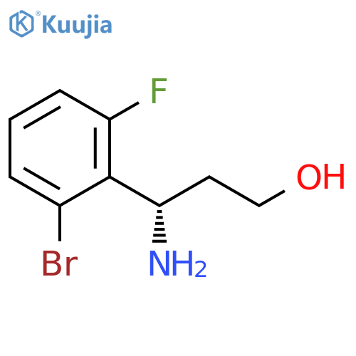 (3S)-3-AMINO-3-(2-BROMO-6-FLUOROPHENYL)PROPAN-1-OL structure