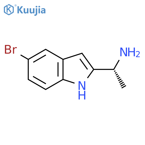 (1R)-1-(5-bromo-1H-indol-2-yl)ethan-1-amine structure