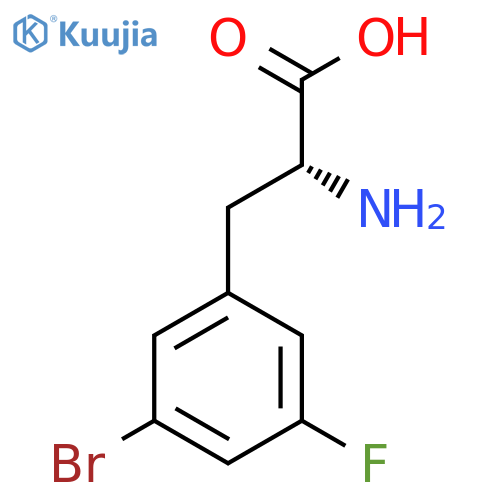 3-Bromo-5-fluoro-D-phenylalanine structure