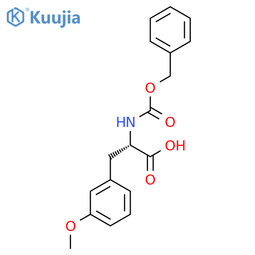 (2S)-2-{(benzyloxy)carbonylamino}-3-(3-methoxyphenyl)propanoic acid structure