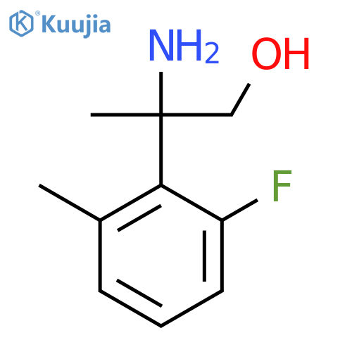 2-amino-2-(2-fluoro-6-methylphenyl)propan-1-ol structure