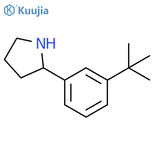 2-(3-TERT-BUTYLPHENYL)PYRROLIDINE structure
