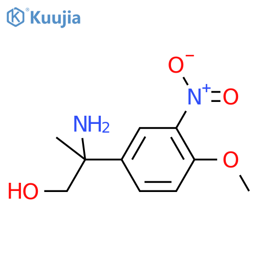 2-amino-2-(4-methoxy-3-nitrophenyl)propan-1-ol structure