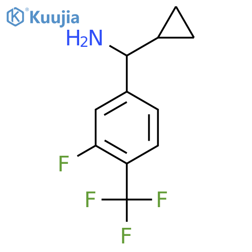 CYCLOPROPYL[3-FLUORO-4-(TRIFLUOROMETHYL)PHENYL]METHANAMINE structure