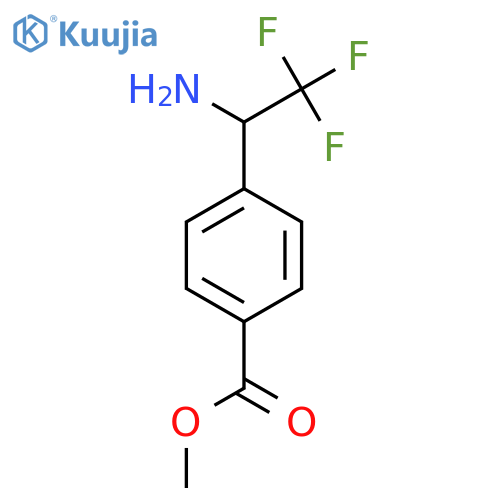 Methyl 4-(1-amino-2,2,2-trifluoroethyl)benzoate structure