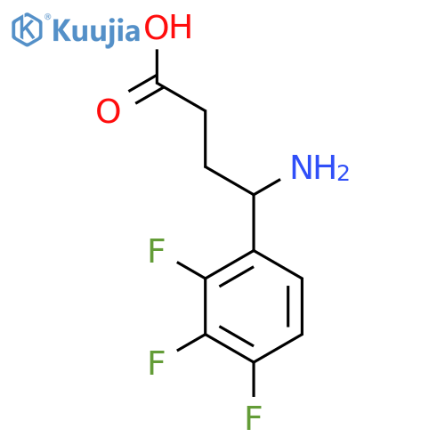 4-amino-4-(2,3,4-trifluorophenyl)butanoic acid structure