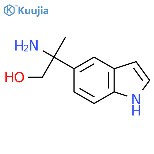 2-amino-2-(1H-indol-5-yl)propan-1-ol structure