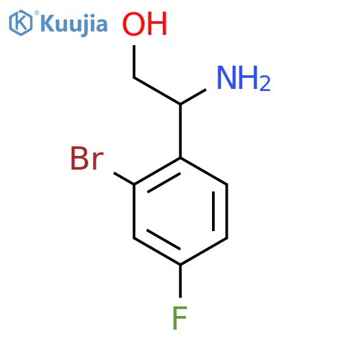 2-amino-2-(2-bromo-4-fluorophenyl)ethan-1-ol structure