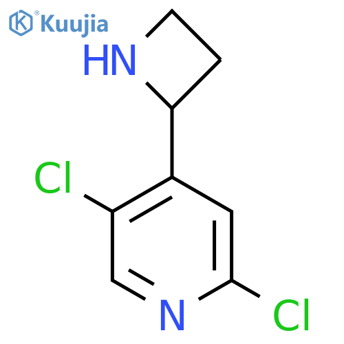 4-(azetidin-2-yl)-2,5-dichloropyridine structure