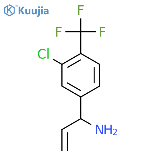 1-[3-CHLORO-4-(TRIFLUOROMETHYL)PHENYL]PROP-2-ENYLAMINE structure