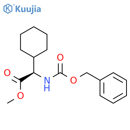 Methyl (R)-2-(((benzyloxy)carbonyl)amino)-2-cyclohexylacetate structure