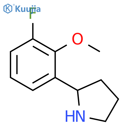2-(3-fluoro-2-methoxyphenyl)pyrrolidine structure