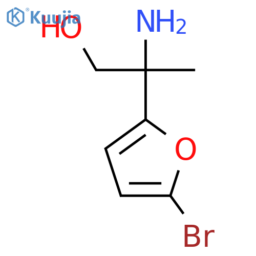 2-amino-2-(5-bromofuran-2-yl)propan-1-ol structure