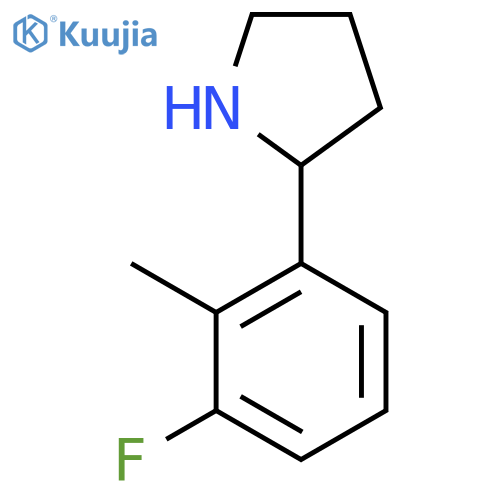 2-(3-FLUORO-2-METHYLPHENYL)PYRROLIDINE structure