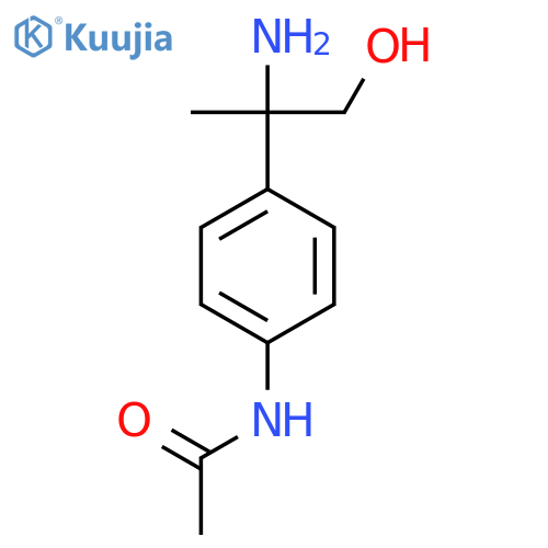 N-4-(2-amino-1-hydroxypropan-2-yl)phenylacetamide structure