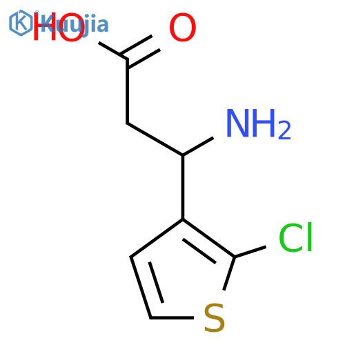 3-Amino-3-(2-chlorothiophen-3-YL)propanoic acid structure