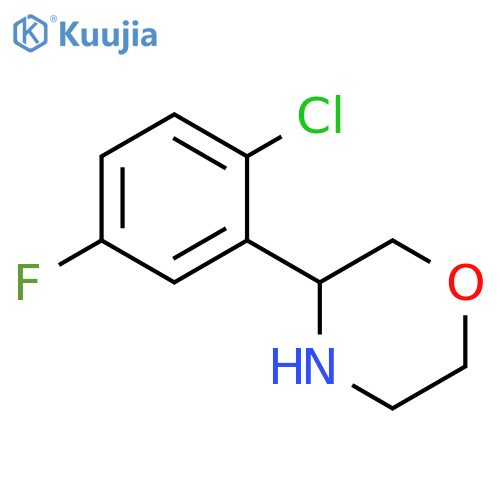 3-(2-chloro-5-fluorophenyl)morpholine structure