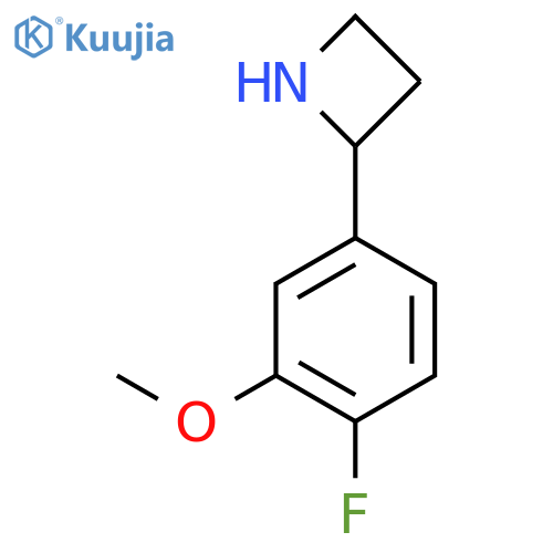 2-(4-fluoro-3-methoxyphenyl)azetidine structure