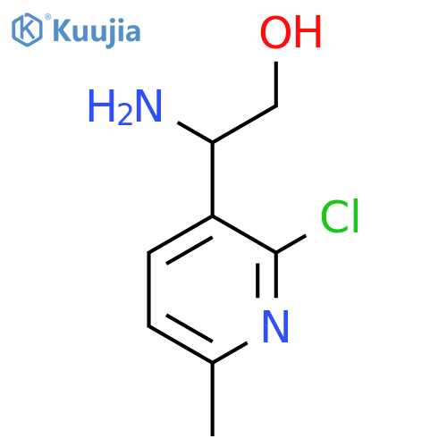 2-amino-2-(2-chloro-6-methylpyridin-3-yl)ethan-1-ol structure