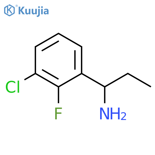 1-(3-CHLORO-2-FLUOROPHENYL)PROPAN-1-AMINE structure