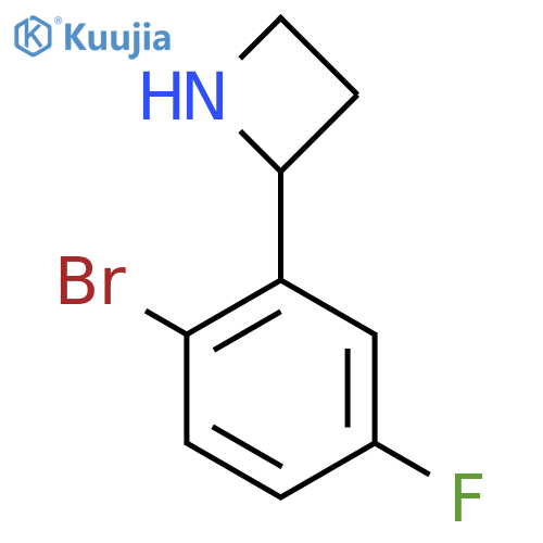 2-(2-bromo-5-fluorophenyl)azetidine structure