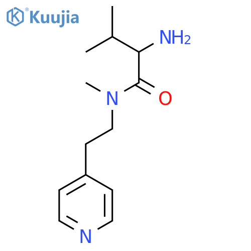 2-amino-N,3-dimethyl-N-2-(pyridin-4-yl)ethylbutanamide structure