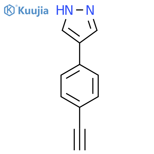 4-(4-ethynylphenyl)-1H-pyrazole structure