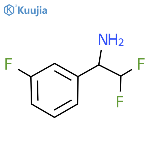 2,2-difluoro-1-(3-fluorophenyl)ethan-1-amine structure