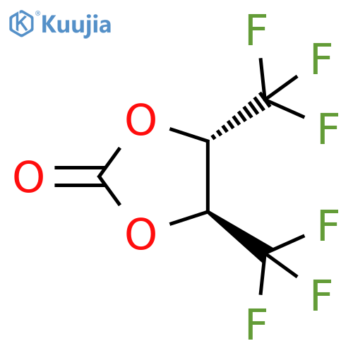 trans-4,5-Bis(trifluoromethyl)-1,3-dioxolan-2-one structure