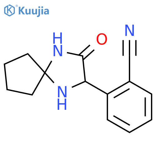 2-(3-Oxo-1,4-diazaspiro[4.4]nonan-2-yl)benzonitrile structure
