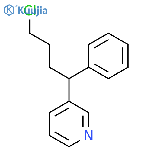 3-(4-Chloro-1-phenylbutyl)pyridine structure