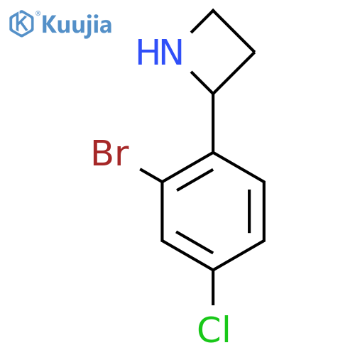 2-(2-bromo-4-chlorophenyl)azetidine structure