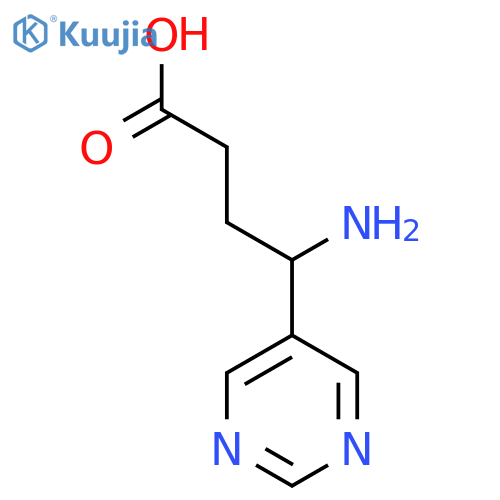 4-amino-4-(pyrimidin-5-yl)butanoic acid structure